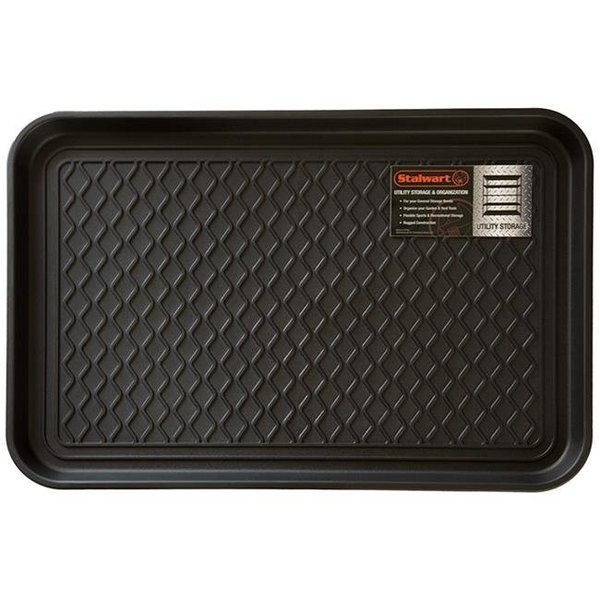 Stalwart Stalwart 75-ST6014 24 x 15 in. Eco Friendly Utility Boot Tray Mat; Black 75-ST6014